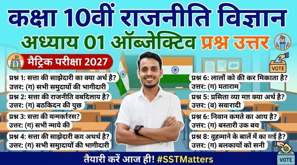 class 10th political science chapter 01 objective question