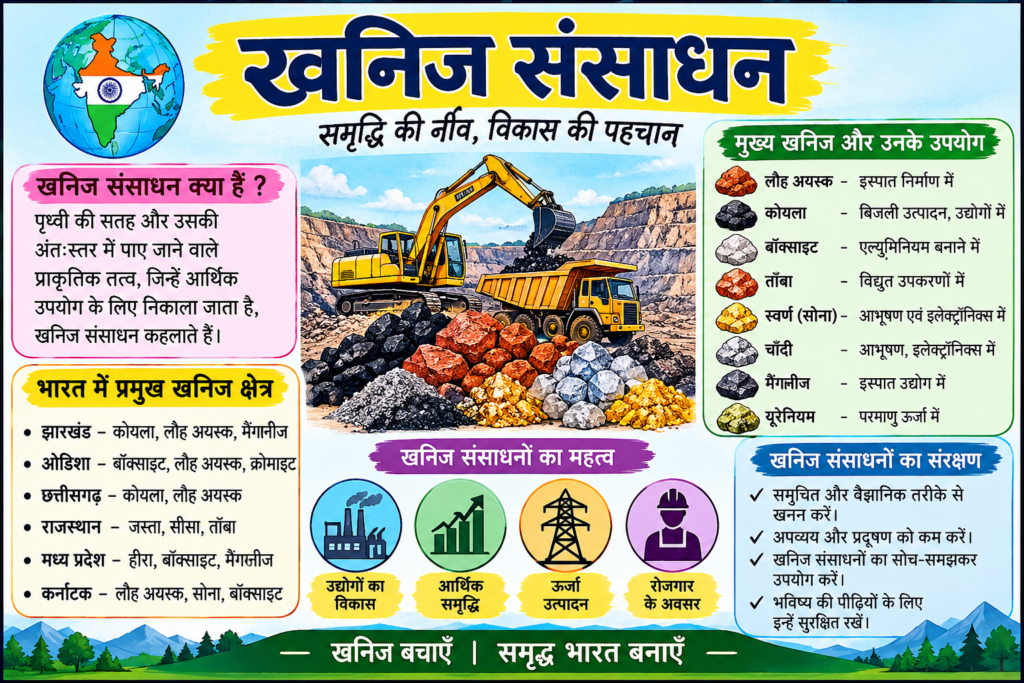 खनिज संसाधन Class 10th Geography chapter 01 Metric Exam 2027